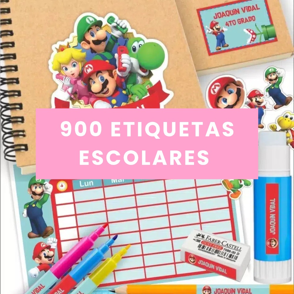 Bônus 1: 900 etiquetas escolares